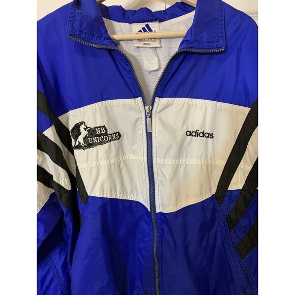 Adidas Jacket Windbreaker Blue and White Sz M‎ Men’s NB Unicorns - Picture 4 of 7